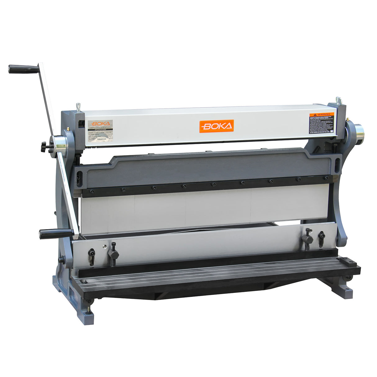 BOKA 3-IN-1 Blechbearbeitungsmaschine, 760 mm Universalmaschine für Schneiden, Biegen & Rollen, manuelle Schwenkbiegemaschine 90° Abkantbank