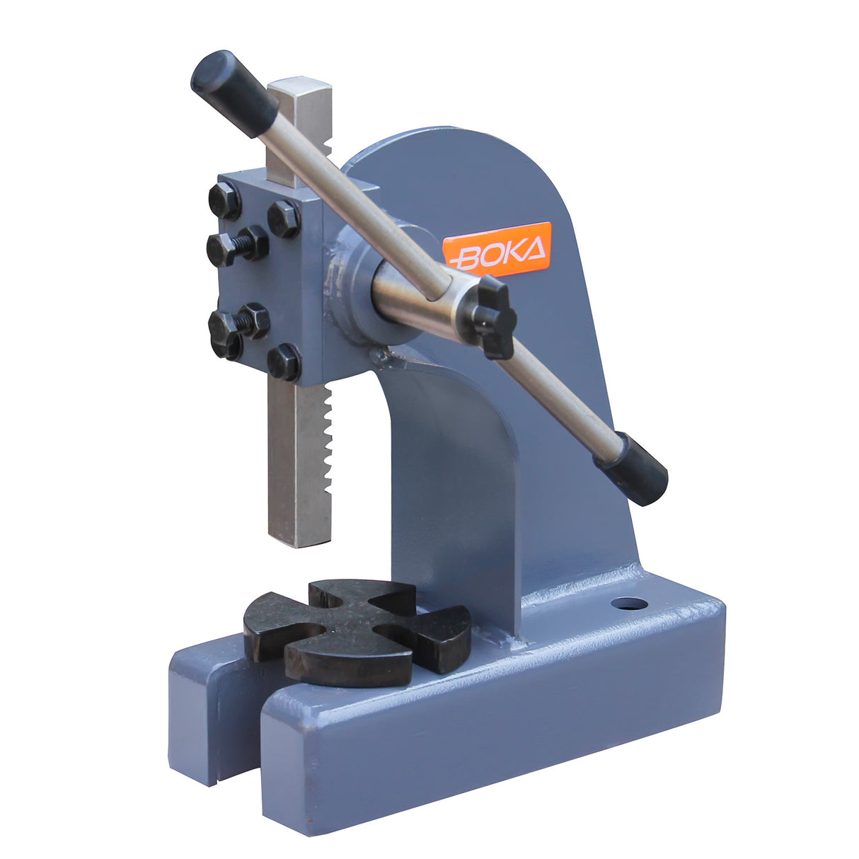 Boka Arbor Press Rack Press 0.5-5 Tons Heavy Duty Hand Press Precise Metalworking Workshop Assemblies AP-1/2 to AP-5 with 4-way adjustable base plate