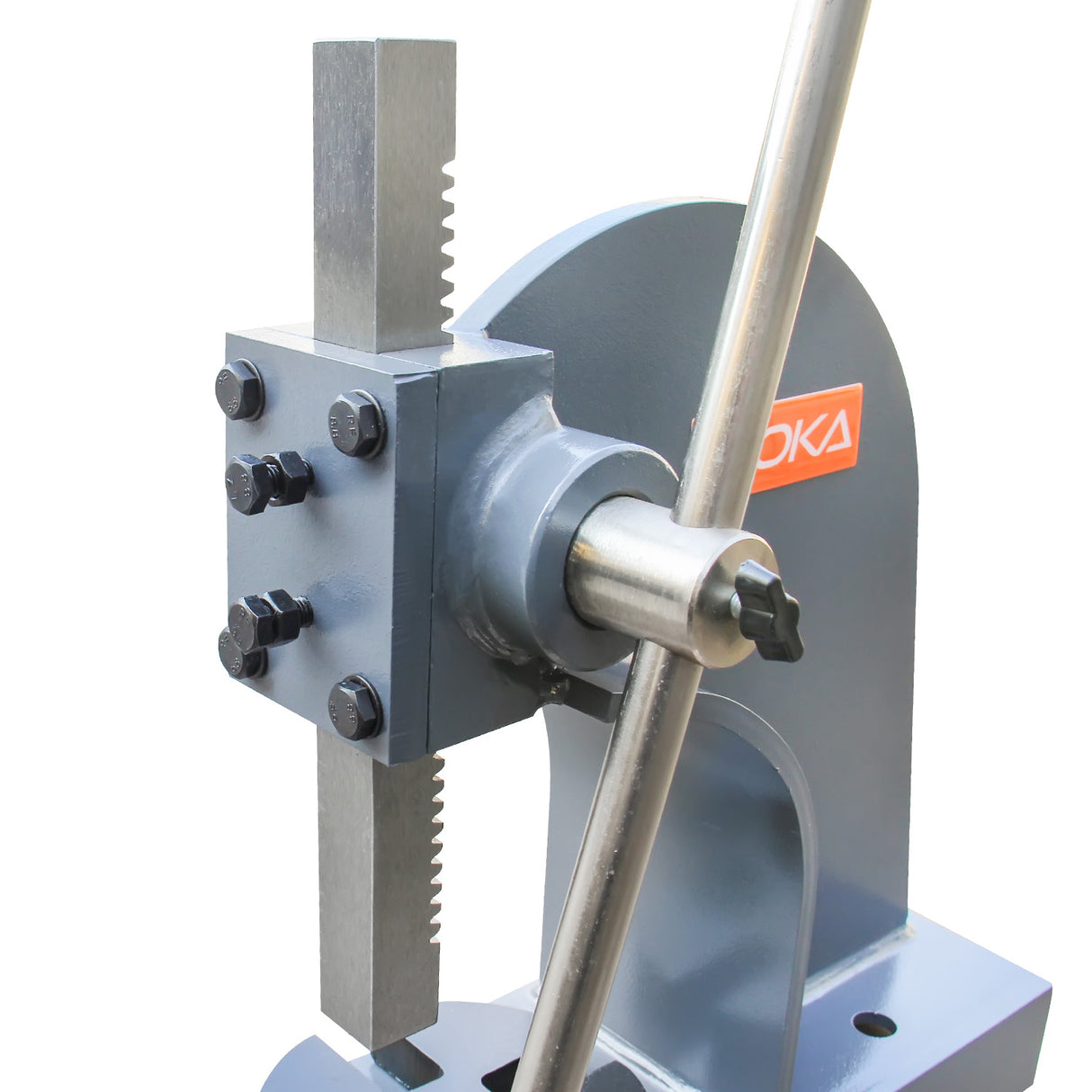 Boka Arbor Press Rack Press 0.5-5 Tons Heavy Duty Hand Press Precise Metalworking Workshop Assemblies AP-1/2 to AP-5 with 4-way adjustable base plate