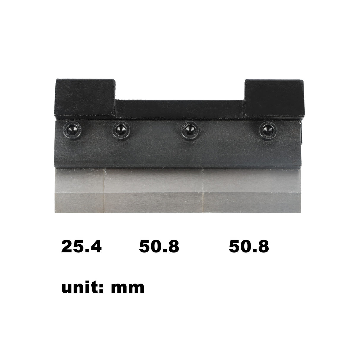 BOKA Biegevorrichtung für Schraubstock, 100–200 mm mit Segmentbiegefingern und Magnethalterung, Abkantbacken für präzises Blechbiegen bis 0–90°