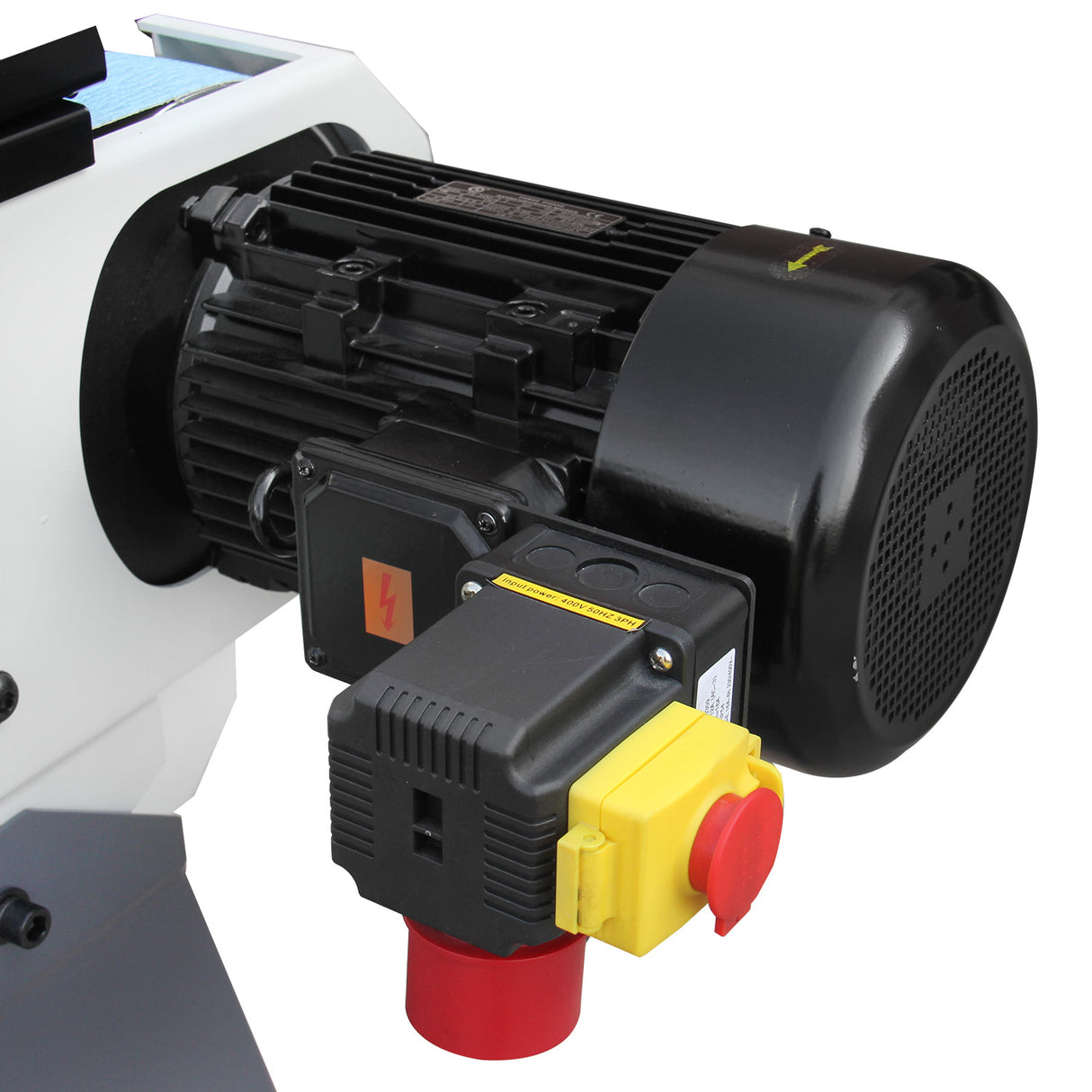 BOKA BG-3 Belt Sander, 200x75 mm, Metal Belt Sander with Cast Iron Base, High Speed Grinder, 400V-50HZ-3PH