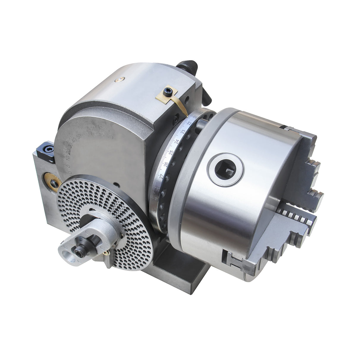 BOKA BS-0 Precision Dividing Head 127 mm Semi-Universal Dividing Head with 3-Jaw Chuck, Dividing Discs & Tailstock