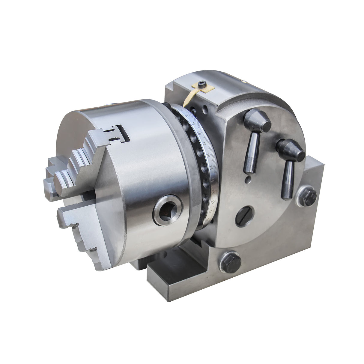 BOKA BS-0 Precision Dividing Head 127 mm Semi-Universal Dividing Head with 3-Jaw Chuck, Dividing Discs & Tailstock