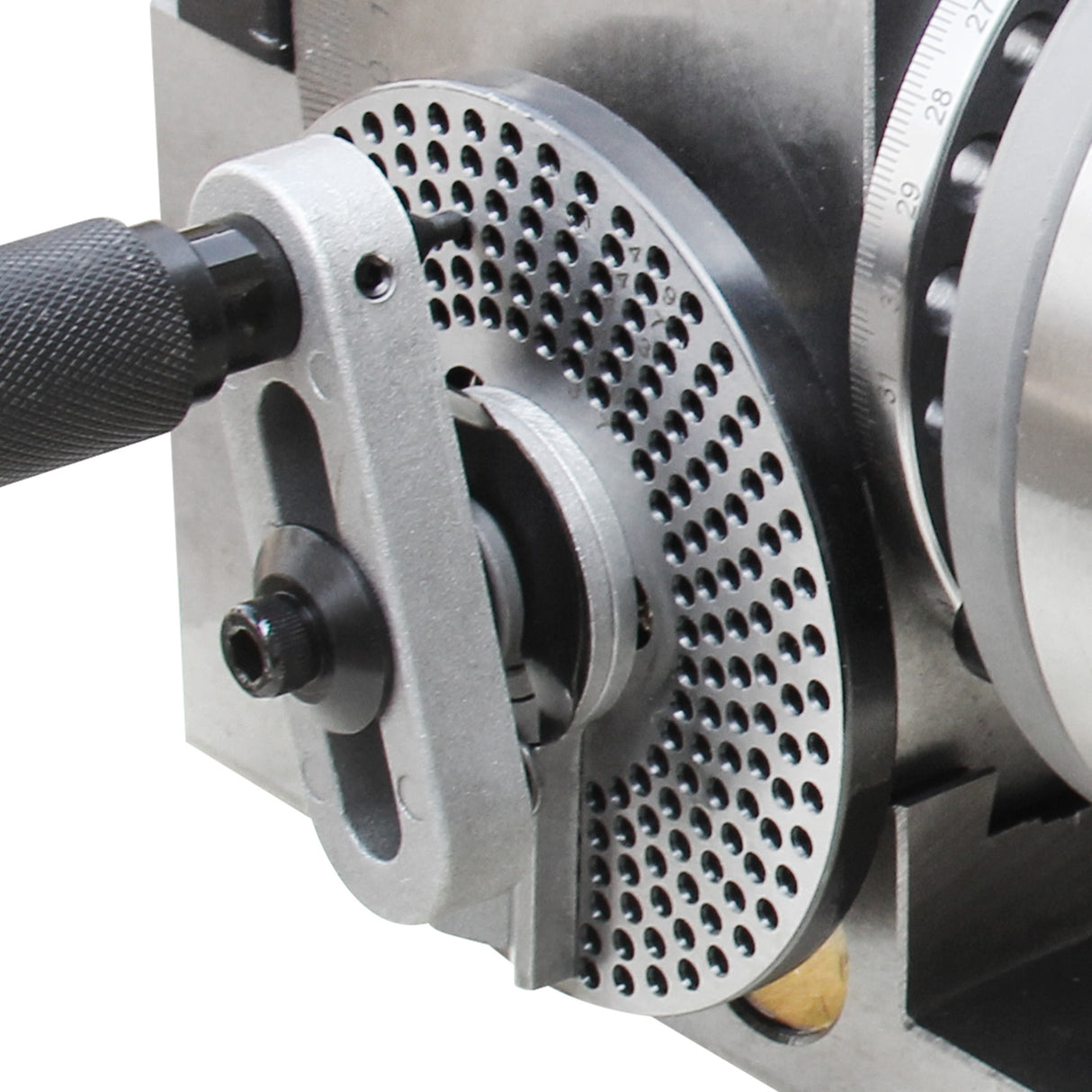 BOKA Semi-Universal Indexing Head Set BS-1 – with 150 mm indexing head, 150 mm chuck, tailstock, indexing wheels, and 3-jaw chuck – semi-universal milling set