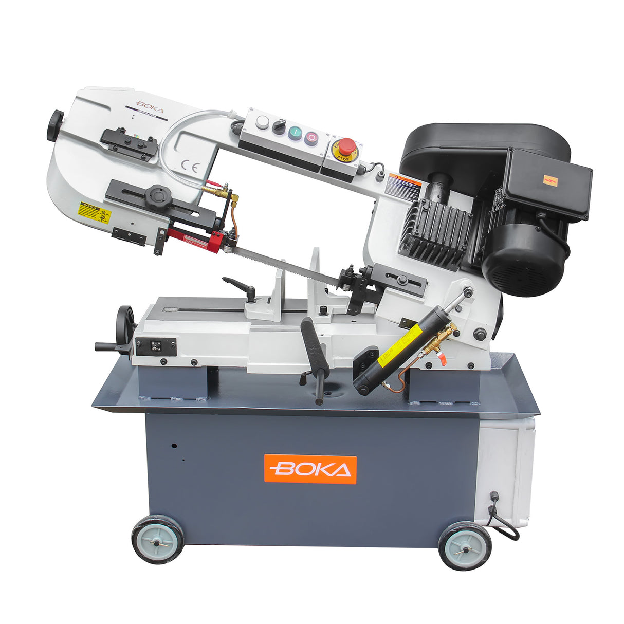 BOKA BS-712N metal band saw, 178 x 305 mm cutting capacity, 4 speeds, automatic switch-off mechanism, 230V, 1100W, ideal for metalworking