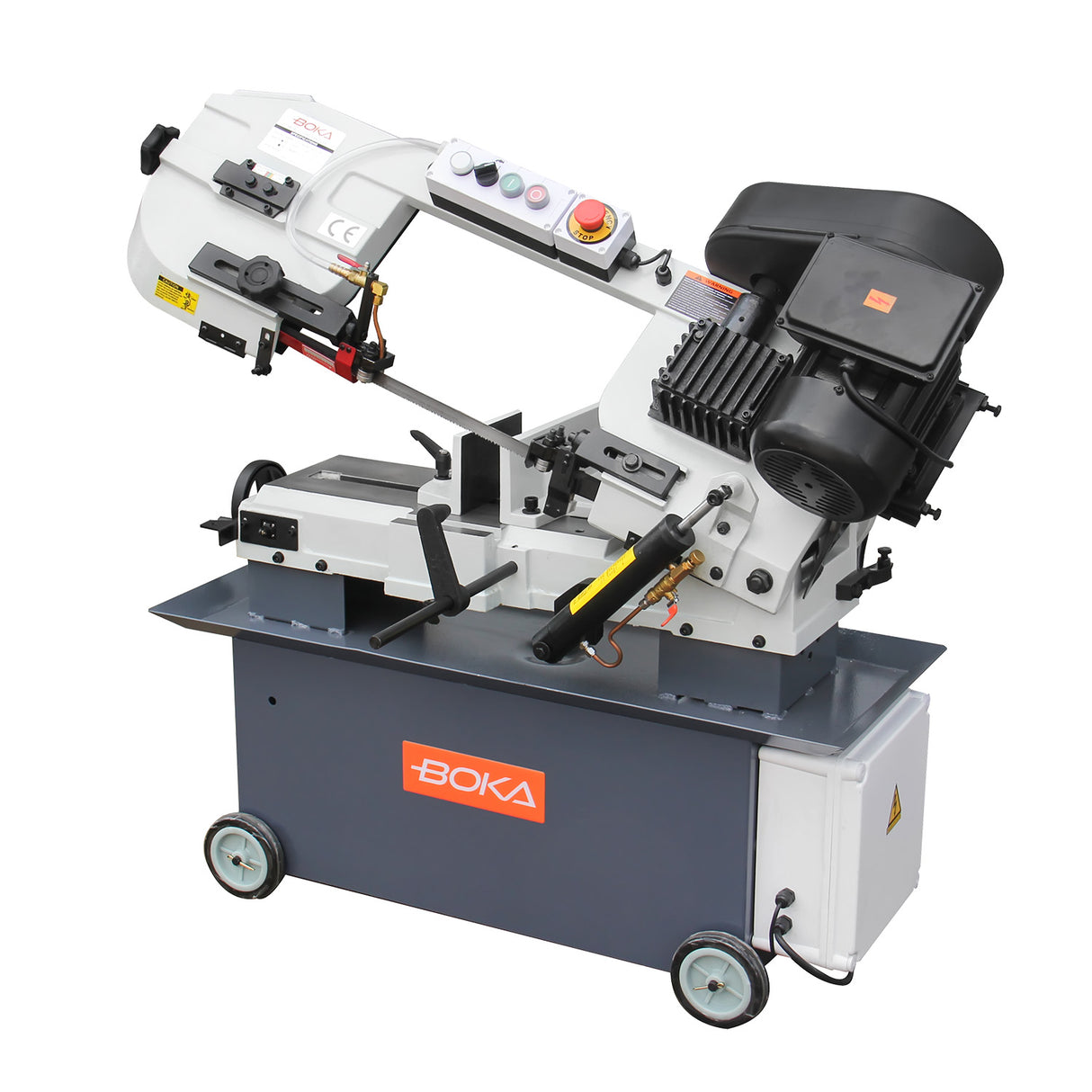 BOKA BS-712N metal band saw, 178 x 305 mm cutting capacity, 4 speeds, automatic switch-off mechanism, 230V, 1100W, ideal for metalworking
