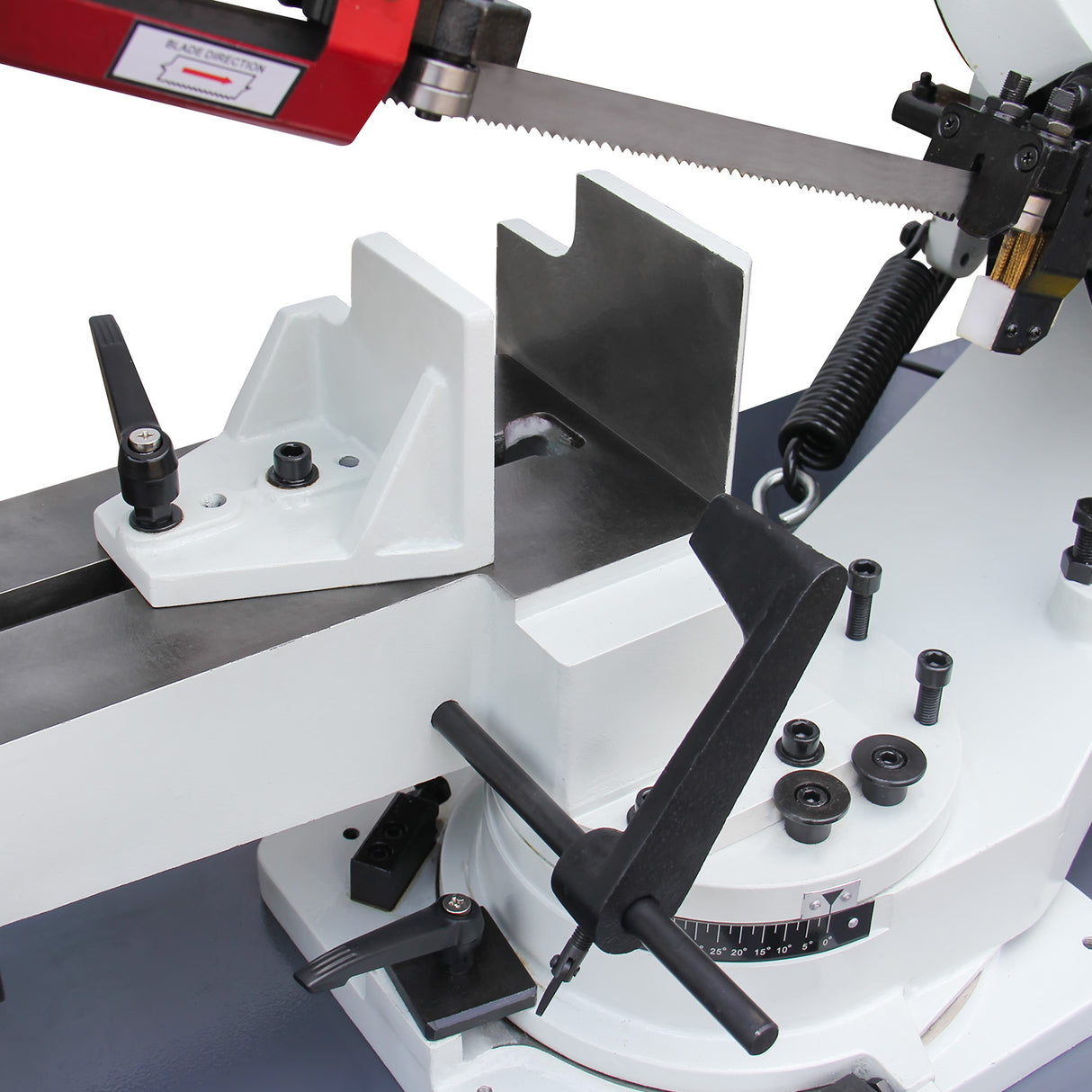 BOKA BS-712R metal band saw, with 178x210mm, 45°-90° pivoting saw frame, powerful 1.5HP 230V motor, high-precision, robust horizontal band saw for metal, solid construction for precise cuts