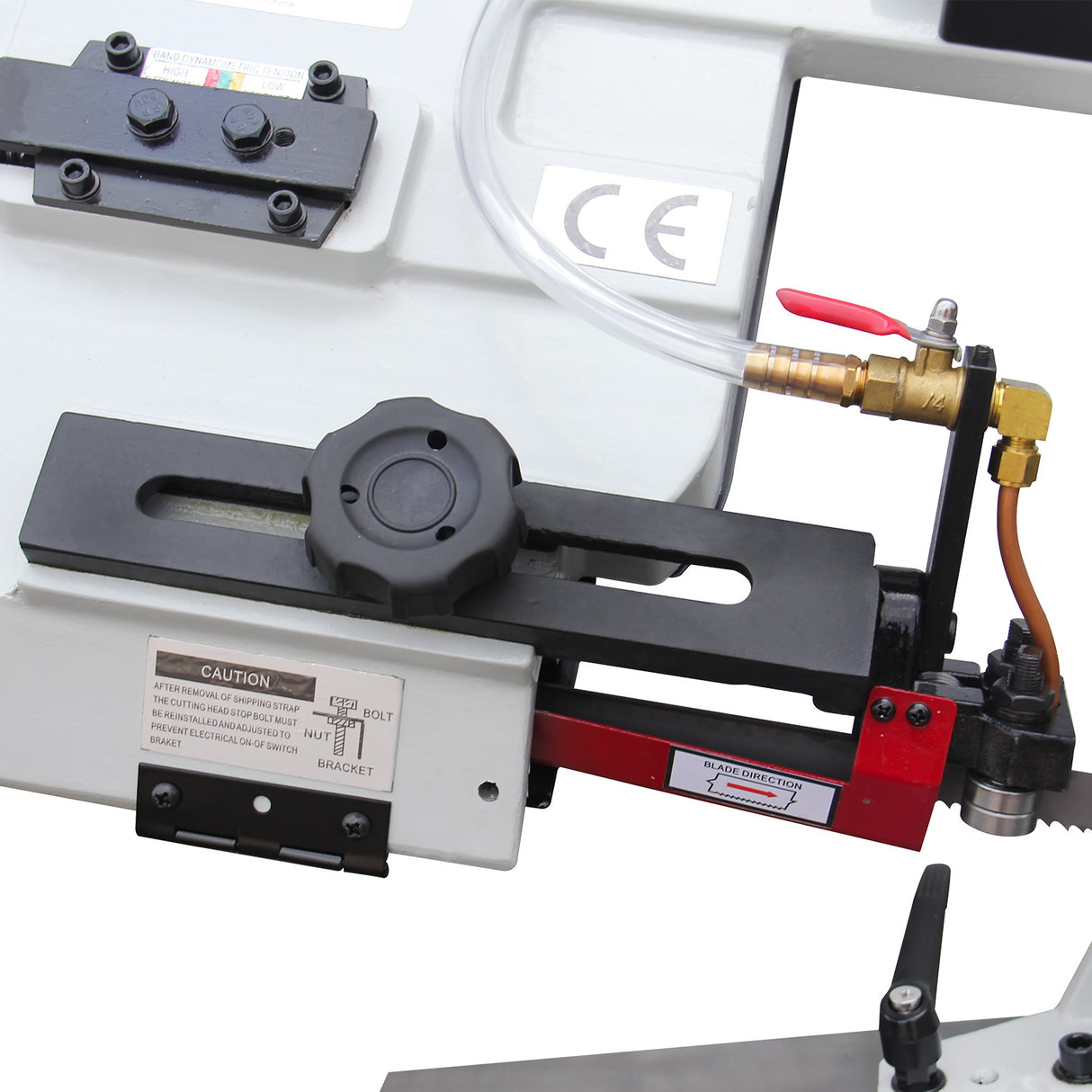 BOKA BS-712R metal band saw, with 178x210mm, 45°-90° pivoting saw frame, powerful 1.5HP 230V motor, high-precision, robust horizontal band saw for metal, solid construction for precise cuts