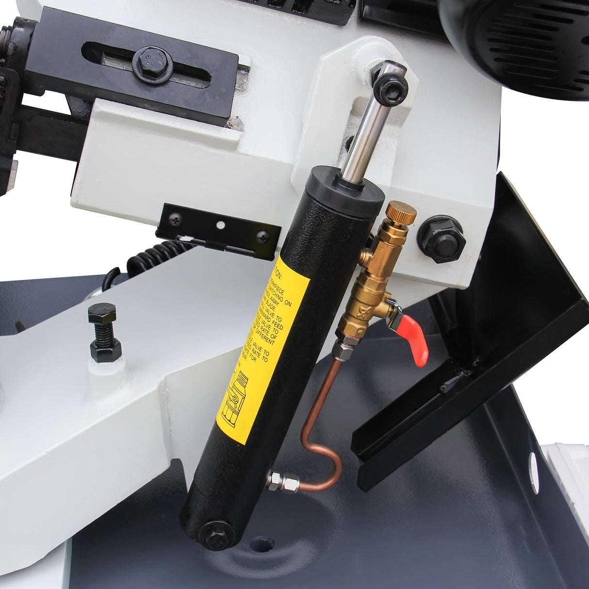 BOKA BS-712R metal band saw, with 178x210mm, 45°-90° pivoting saw frame, powerful 1.5HP 230V motor, high-precision, robust horizontal band saw for metal, solid construction for precise cuts