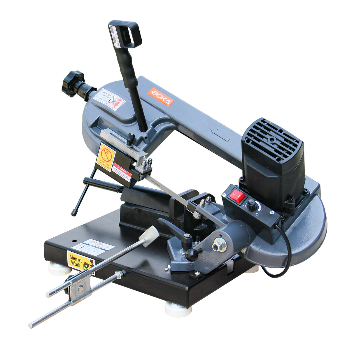 BOKA BS-85 metal band saw – 0-45° miter cut, variable speed, 230V/1000W motor, precise & robust metal saw
