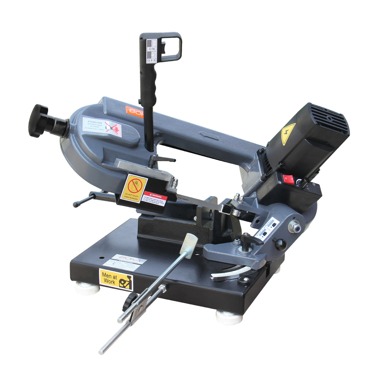 BOKA BS-85 metal band saw – 0-45° miter cut, variable speed, 230V/1000W motor, precise & robust metal saw