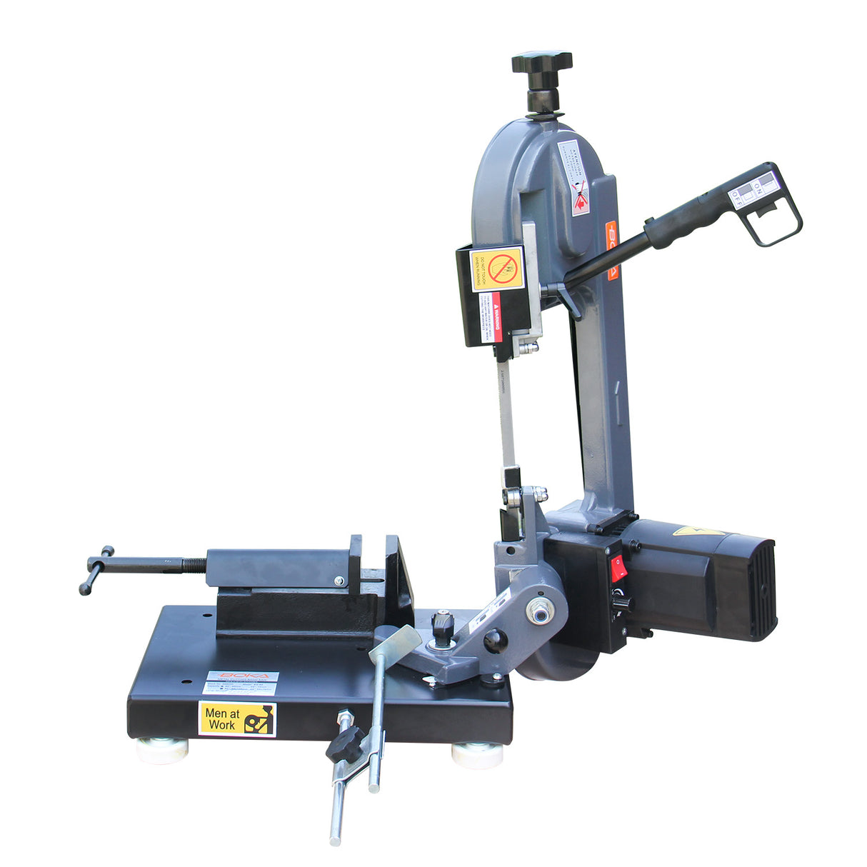 BOKA BS-85 metal band saw – 0-45° miter cut, variable speed, 230V/1000W motor, precise & robust metal saw