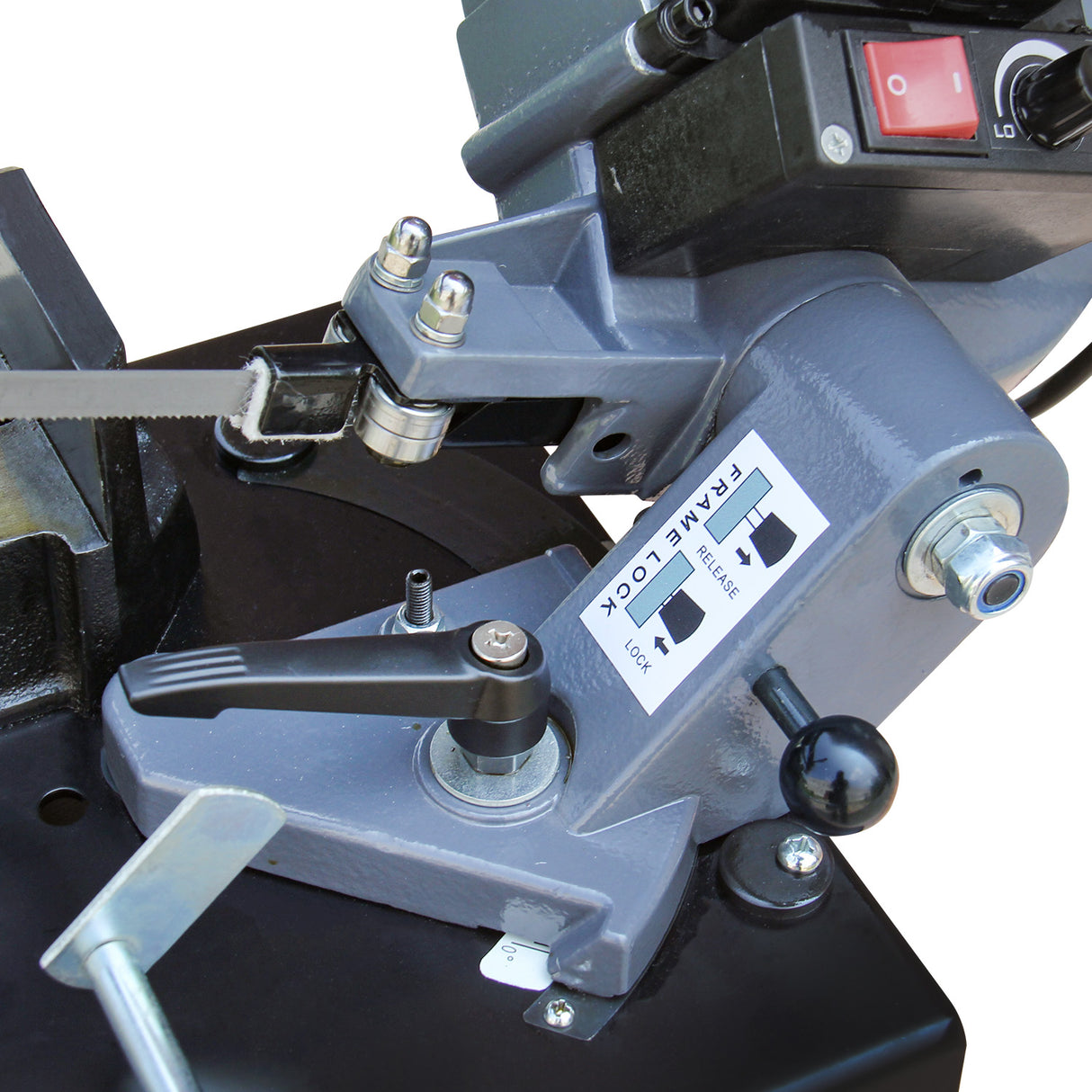 BOKA BS-85 metal band saw – 0-45° miter cut, variable speed, 230V/1000W motor, precise & robust metal saw