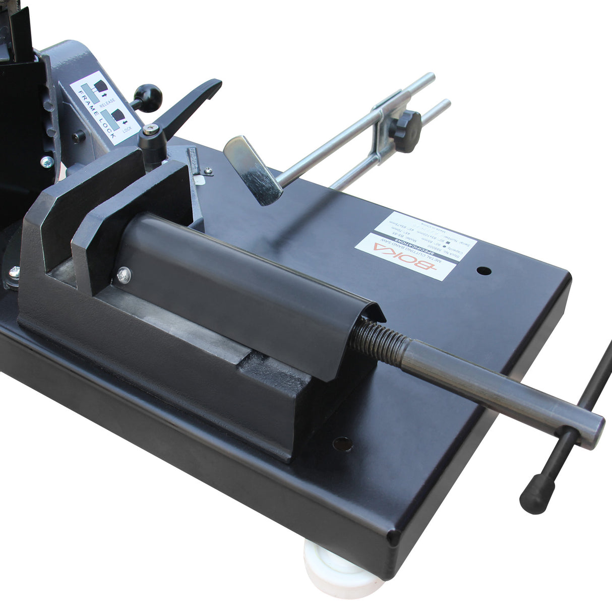 BOKA BS-85 metal band saw – 0-45° miter cut, variable speed, 230V/1000W motor, precise & robust metal saw