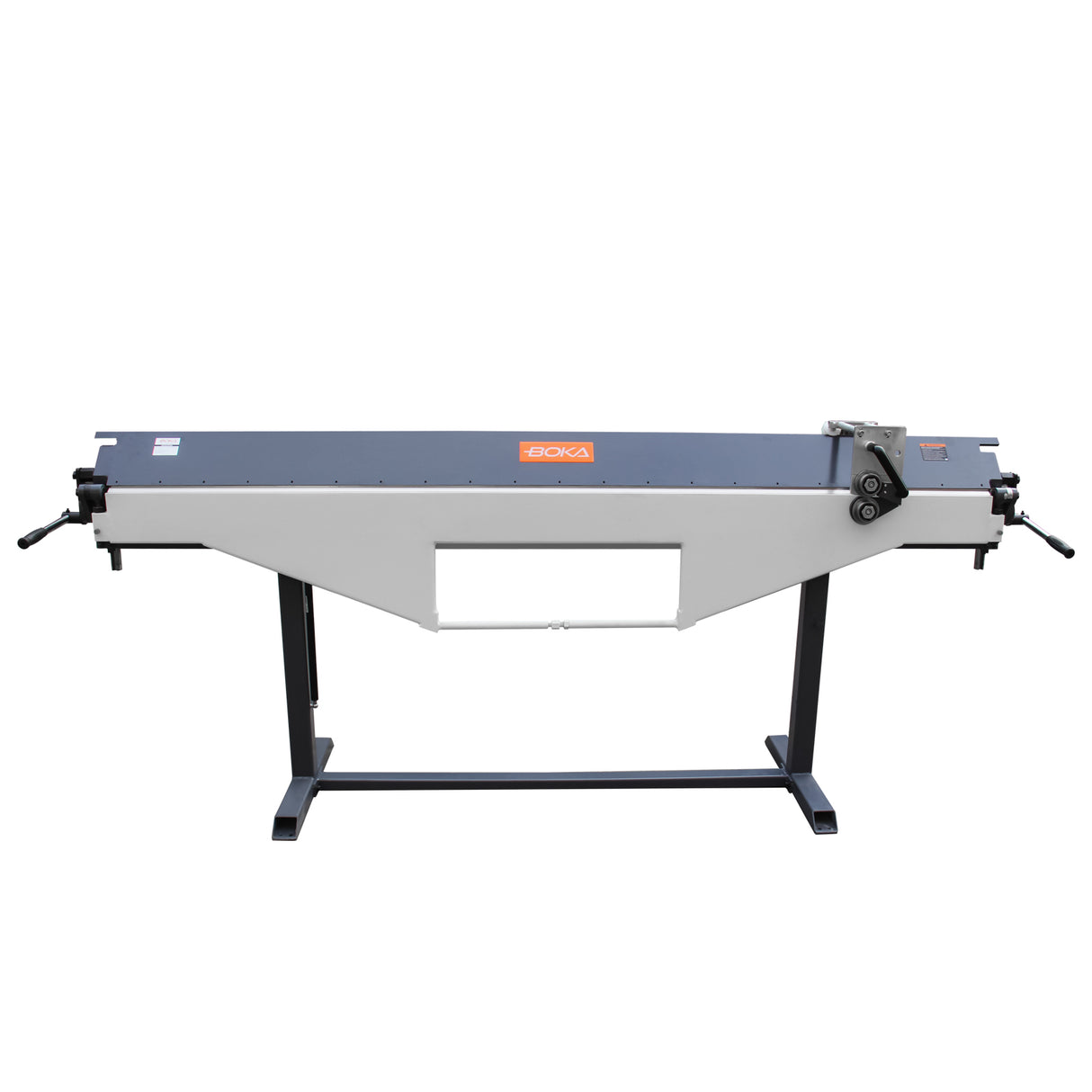 BOKA BSM2540A folding machine: 2540mm, 0.8mm sheet thickness, 0-135° bending angle - Bending and cutting machine with safety measures