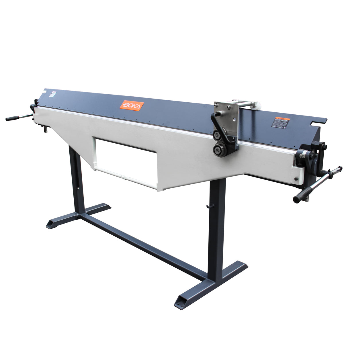 BOKA BSM2540A folding machine: 2540mm, 0.8mm sheet thickness, 0-135° bending angle - Bending and cutting machine with safety measures