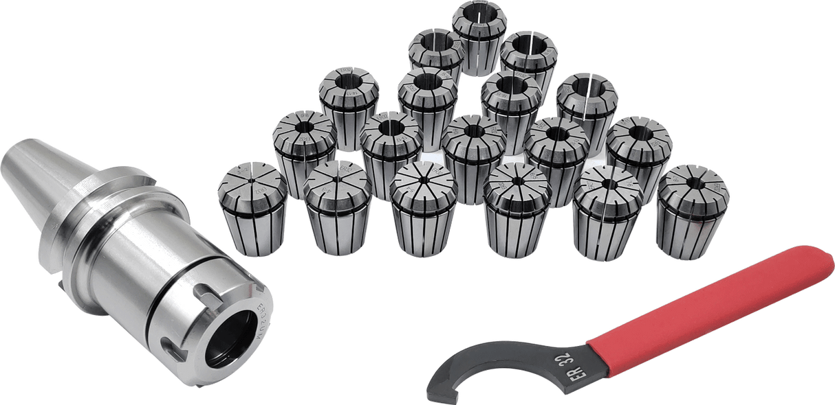 Boka precision collet sets for SK, BT, MT (ER32 & ER40, ≤0.012mm)