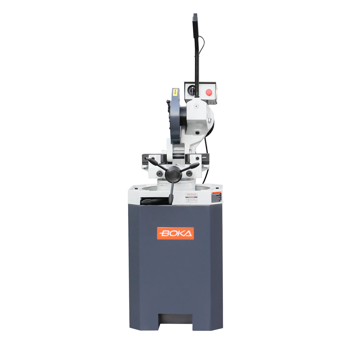 BOKA CS-12 manual metal circular saw, 315mm HSS saw blade, precise miter saw with double vice, powerful gear, coolant system, 1.5 HP motor for metal processing