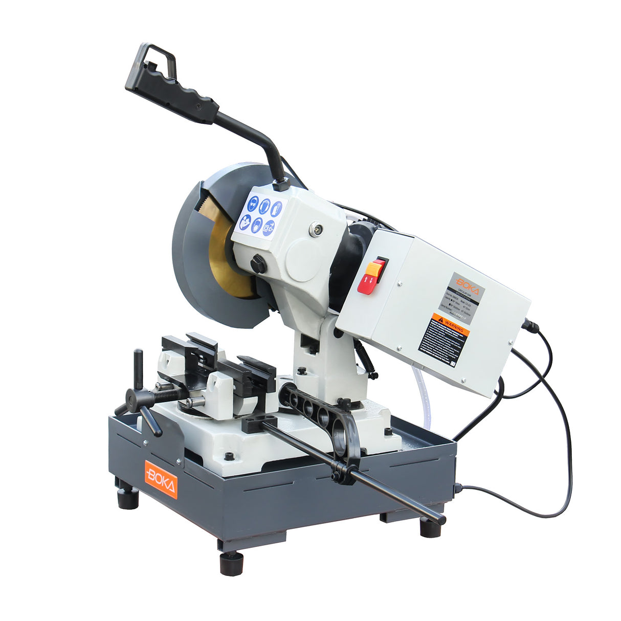 BOKA CS-9 Manuelle Metallkreissäge 225mm-Sägeblatt, Schnellarbeitsstahlblatt, robuste Gehrungssäge mit doppeltem Schraubstock