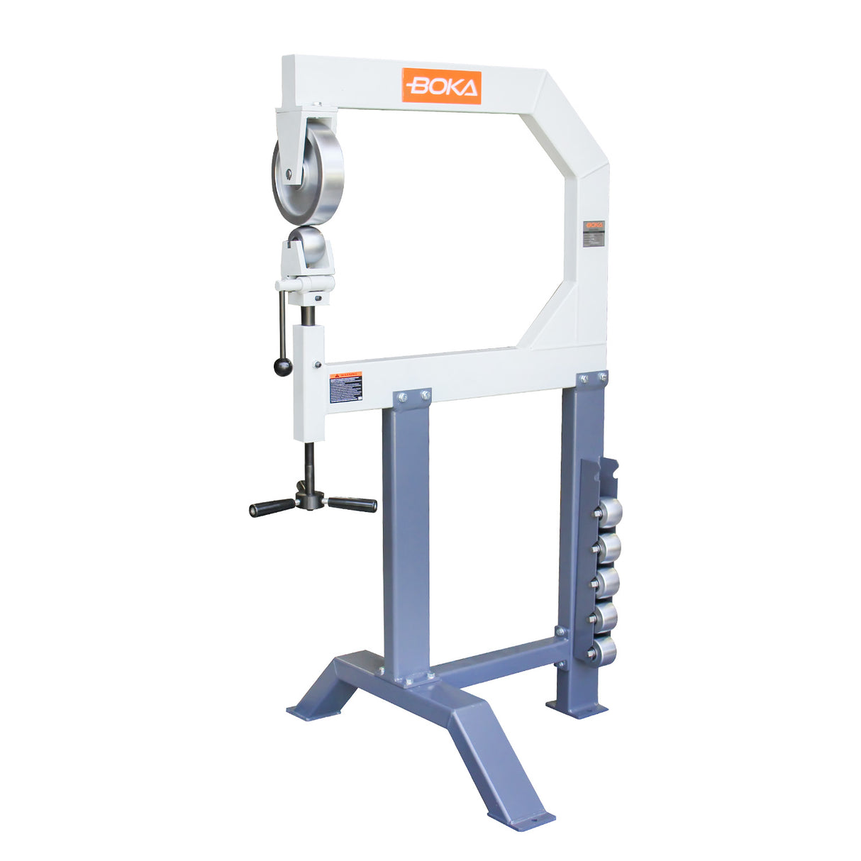 BOKA F1.2X710 roller stretching machine – metal former with 6 forming wheels, 710 mm working width, 1.2 mm sheet thickness – stretching device & sheet metal bending machine for precise forming