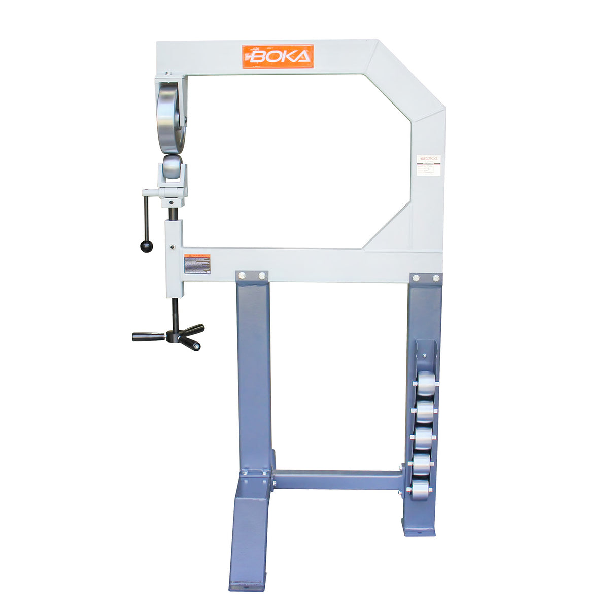BOKA F1.2X710 roller stretching machine – metal former with 6 forming wheels, 710 mm working width, 1.2 mm sheet thickness – stretching device & sheet metal bending machine for precise forming