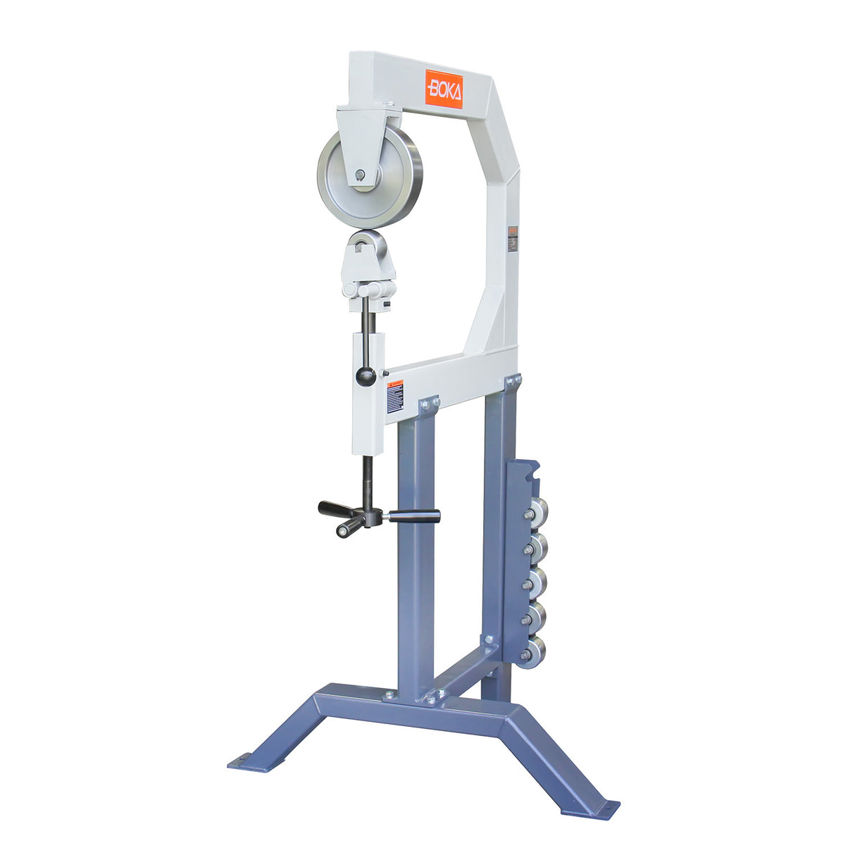 BOKA F1.2X710 roller stretching machine – metal former with 6 forming wheels, 710 mm working width, 1.2 mm sheet thickness – stretching device & sheet metal bending machine for precise forming