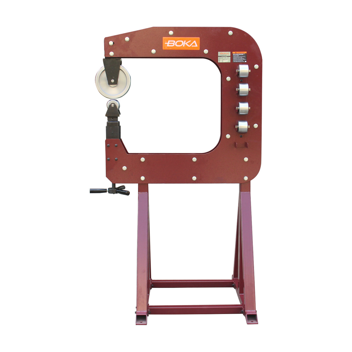 BOKA F2.0X630 roller stretching machine metal former, 5 pieces forming wheels 630mm x 2mm, stretching device, sheet metal bending machine