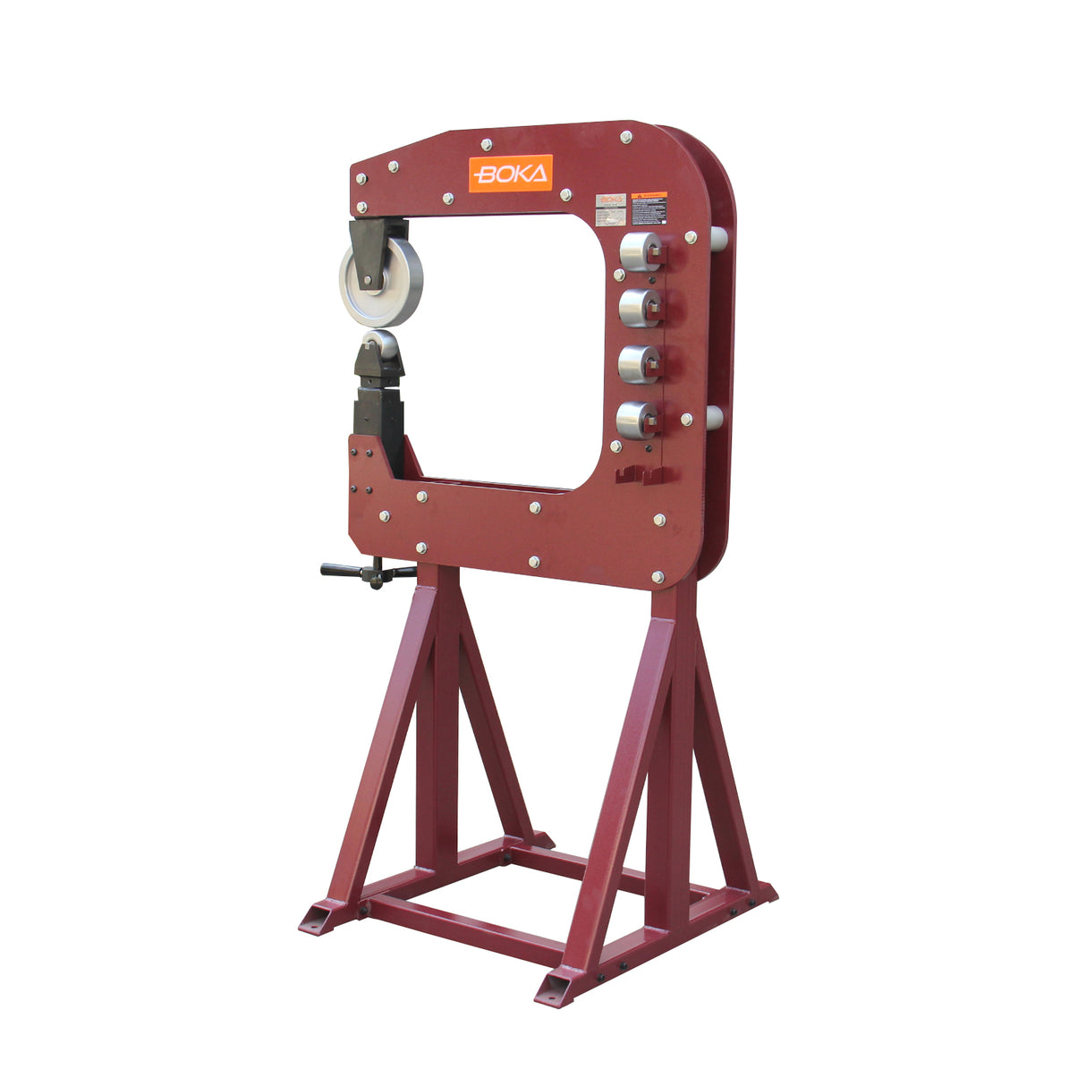 BOKA F2.0X630 roller stretching machine metal former, 5 pieces forming wheels 630mm x 2mm, stretching device, sheet metal bending machine