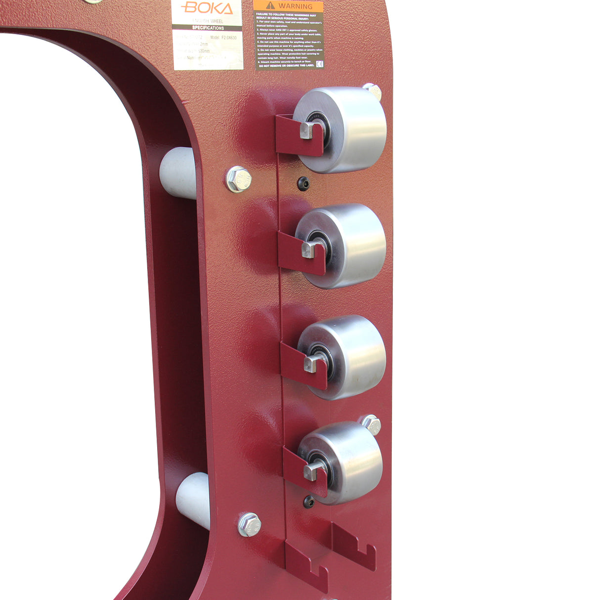 BOKA F2.0X630 roller stretching machine metal former, 5 pieces forming wheels 630mm x 2mm, stretching device, sheet metal bending machine