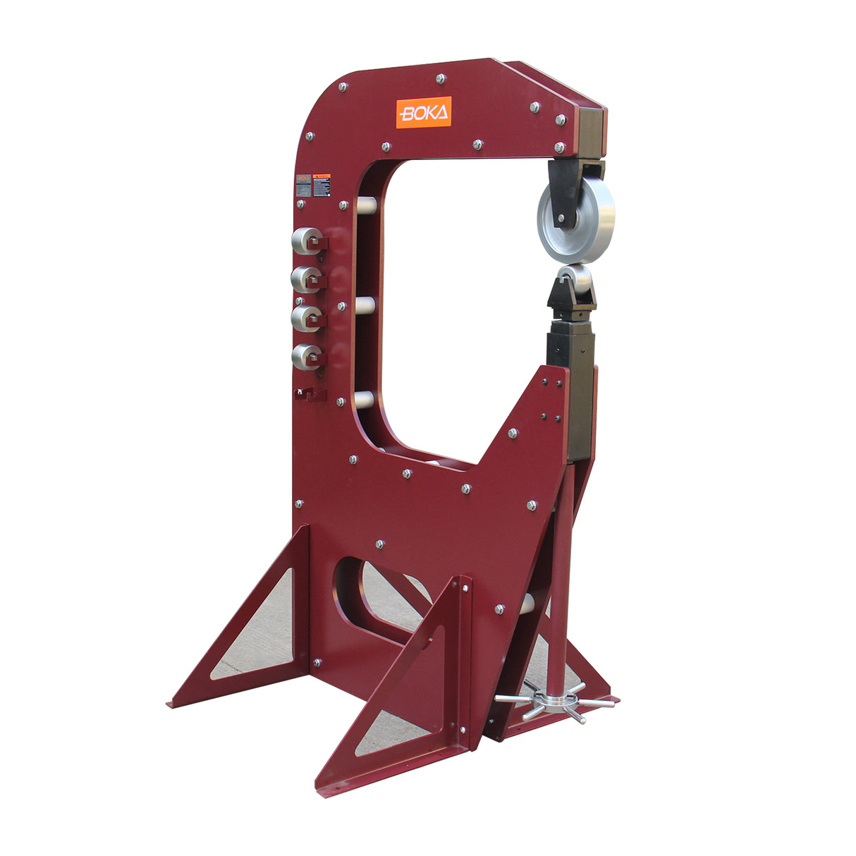 BOKA F2.0X760 Roll Stretching Machine with 5 Forming Wheels 760mm x 2mm Metal Former, Stretching Device, Sheet Metal Bending Machine