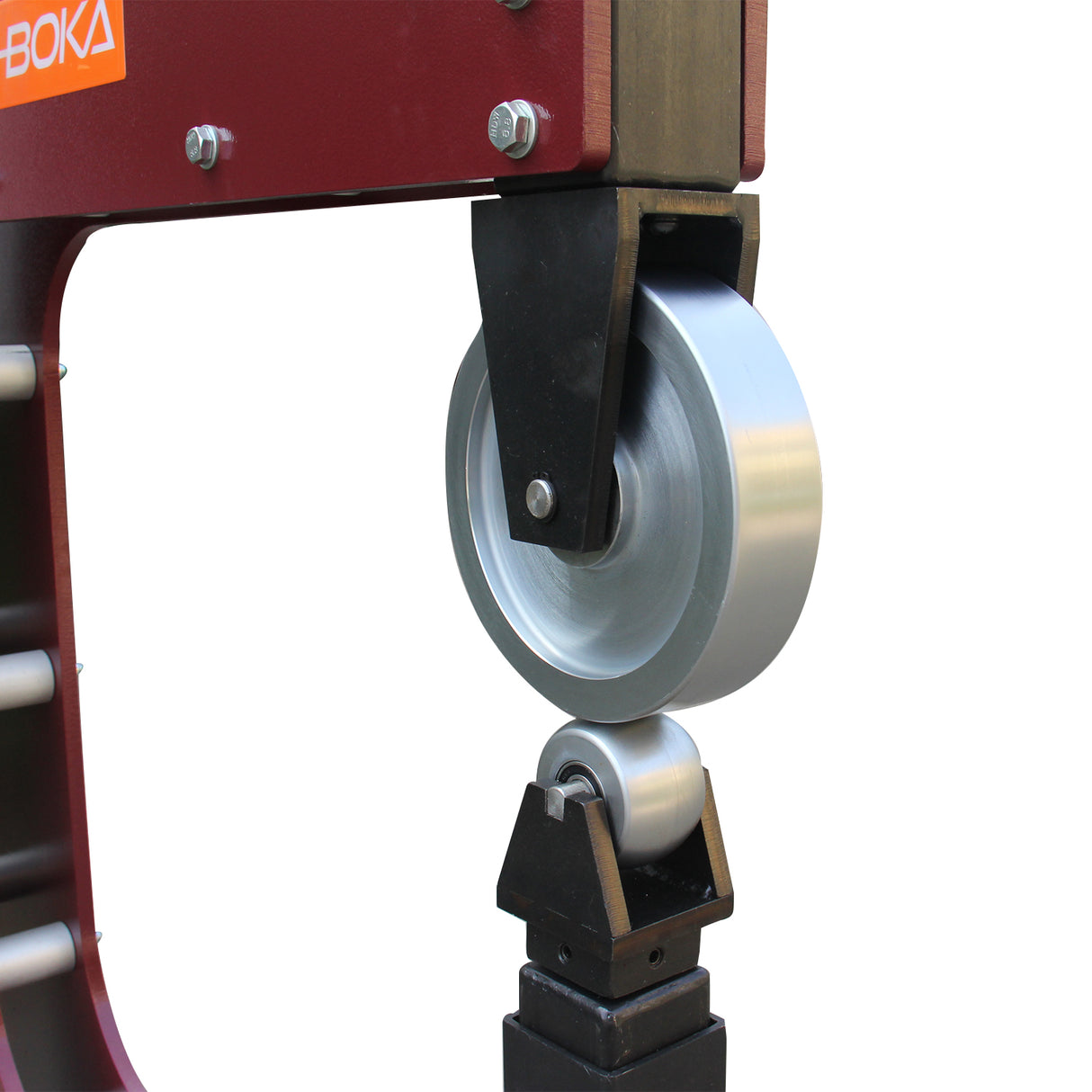 BOKA F2.0X760 Roll Stretching Machine with 5 Forming Wheels 760mm x 2mm Metal Former, Stretching Device, Sheet Metal Bending Machine