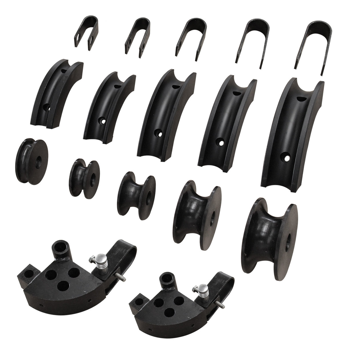 BOKA HB-8 Hydraulic Pipe Bender, 8-Ton Capacity, with 5 Tool Sets for Metal Pipes