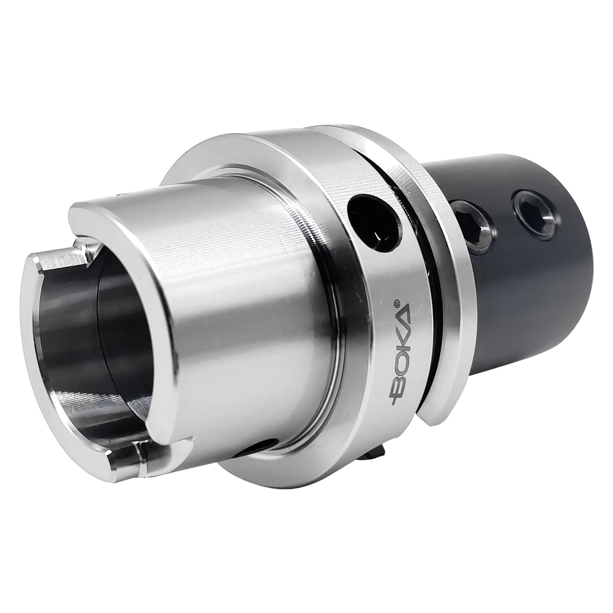 Boka HSK63A side clamp holder for CNC drilling and milling machines, precise & stable
