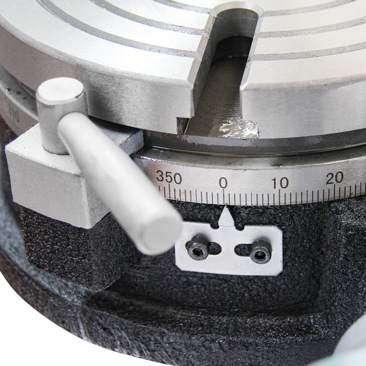 BOKA HV-10 Rundtisch 250 mm, horizontal & vertikal, MT3 Zentrierhülse, 6 T-Nuten, Präzisions-Teilapparat 360°, geeignet für Fräs- & Bohrarbeiten