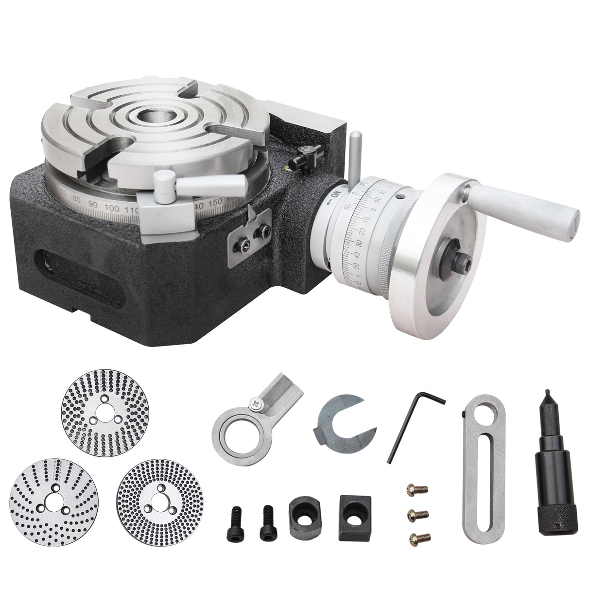 BOKA HVP-61 Turning Device with Dividing Table DP-1, 155mm Milling Machine Horizontal Vertical Indexing Plate