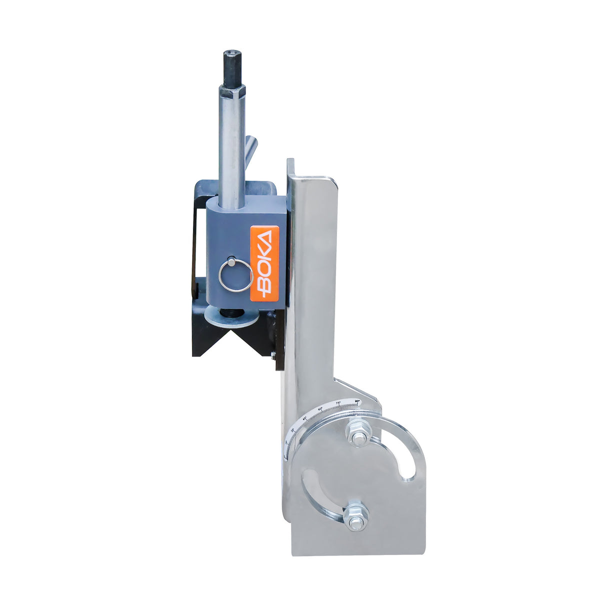 BOKA Rohrausklinker für Rundrohre bis 50 mm, Präzises Kerben 0–45° (Aluminium) / 0–60° (Stahl), mit integriertem Winkelmesser, PN-1/2S