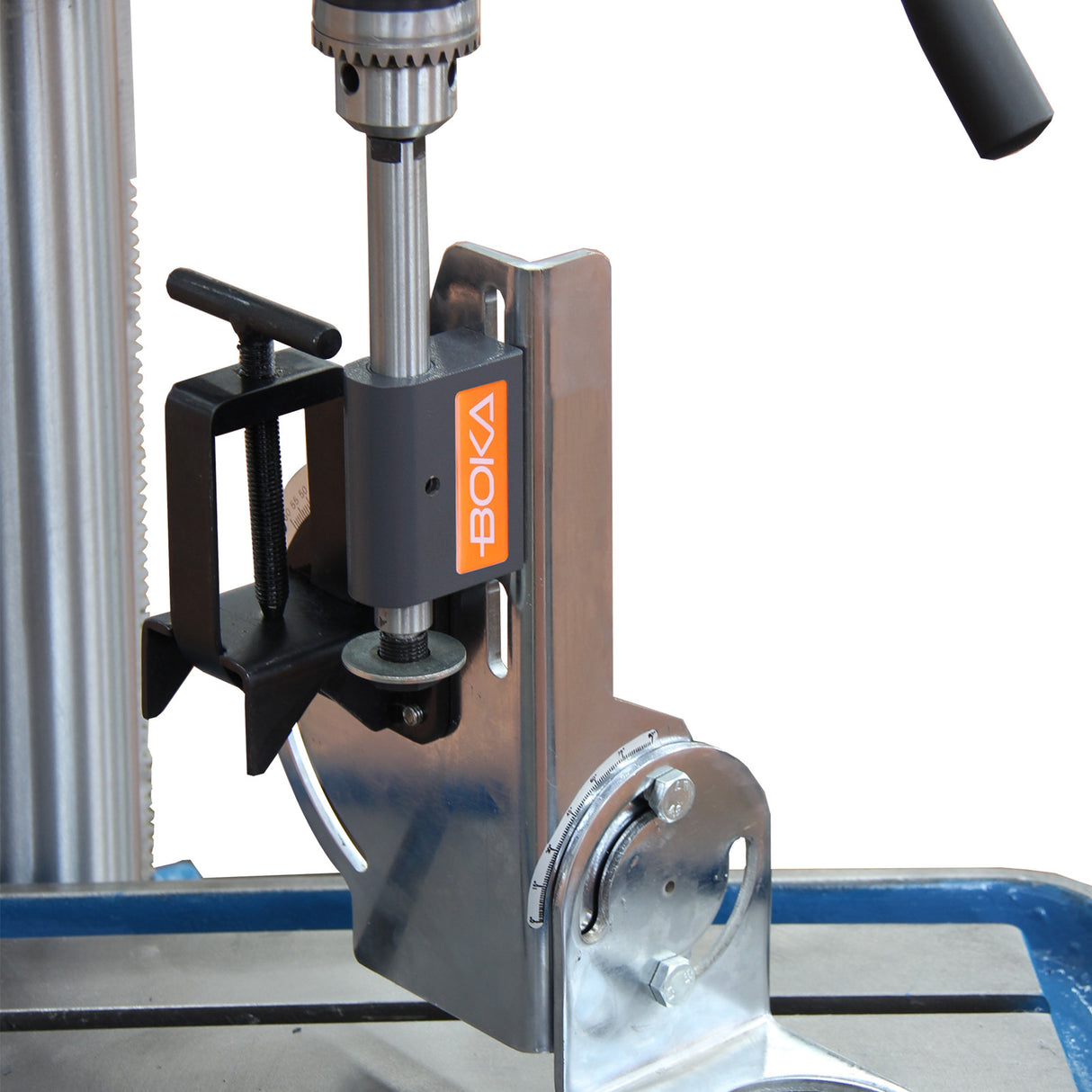 BOKA Rohrausklinker für Rundrohre bis 50 mm, Präzises Kerben 0–45° (Aluminium) / 0–60° (Stahl), mit integriertem Winkelmesser, PN-1/2S