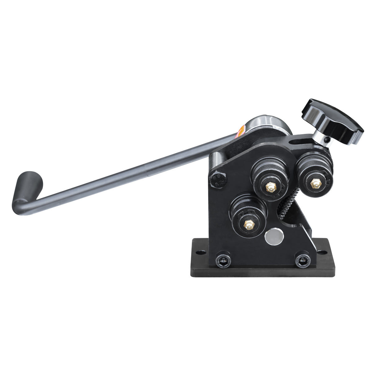 BOKA Ring-Rollenbieger, Rundstahl bis 6,5 mm & Flachstahl bis 25x4 mm, Mindestringdurchmesser 76 mm, benutzerfreundliche Rollenbiegemaschine PR-3