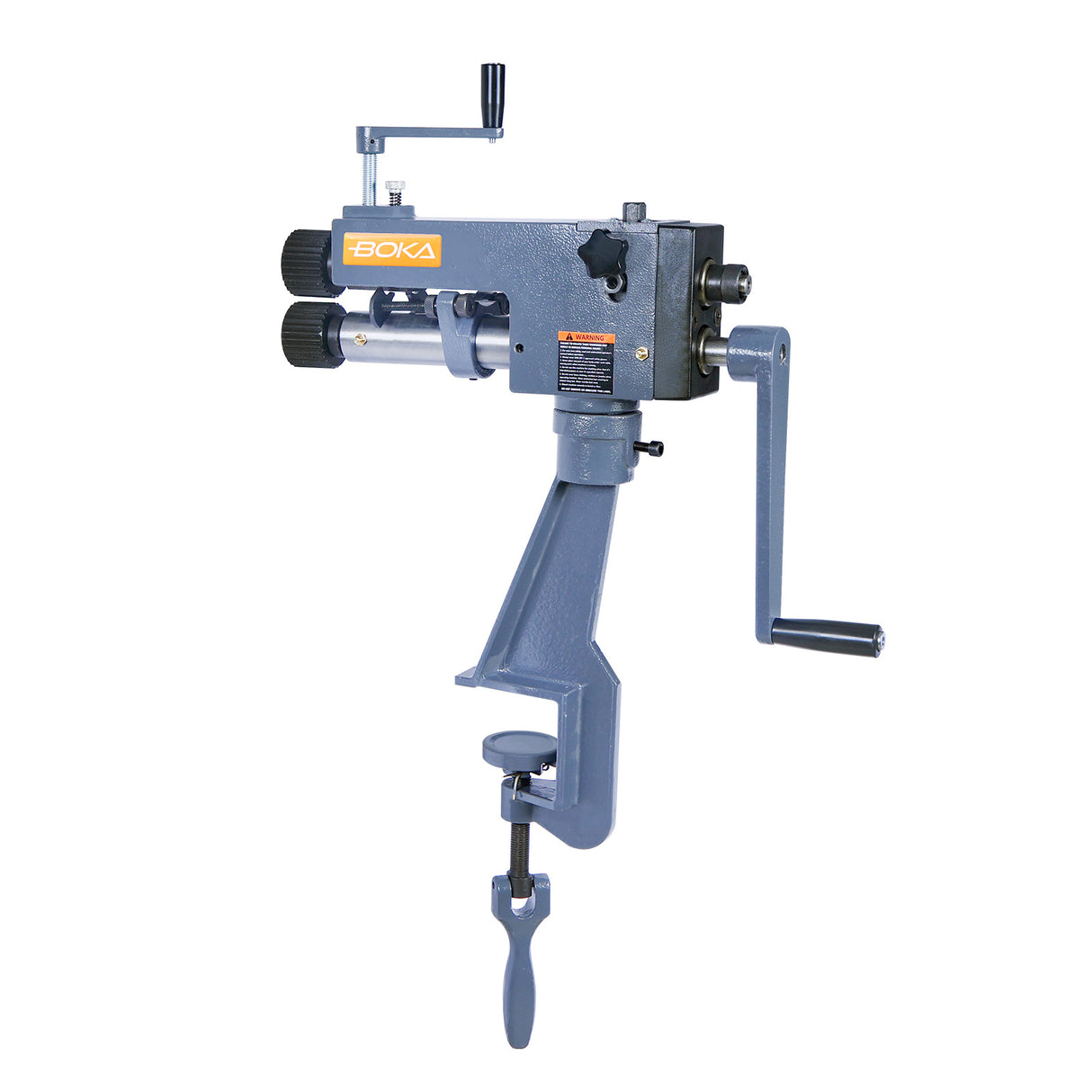 BOKA Sickenmaschine manuell, 7" Ausladung, 22 Gauge, 6 Rollensätze