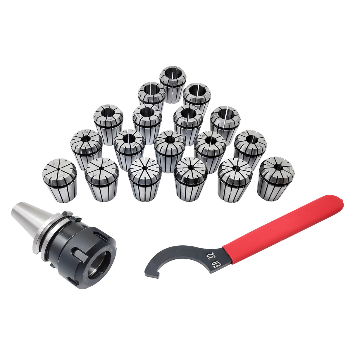 Boka precision collet sets for SK, BT, MT (ER32 & ER40, ≤0.012mm)