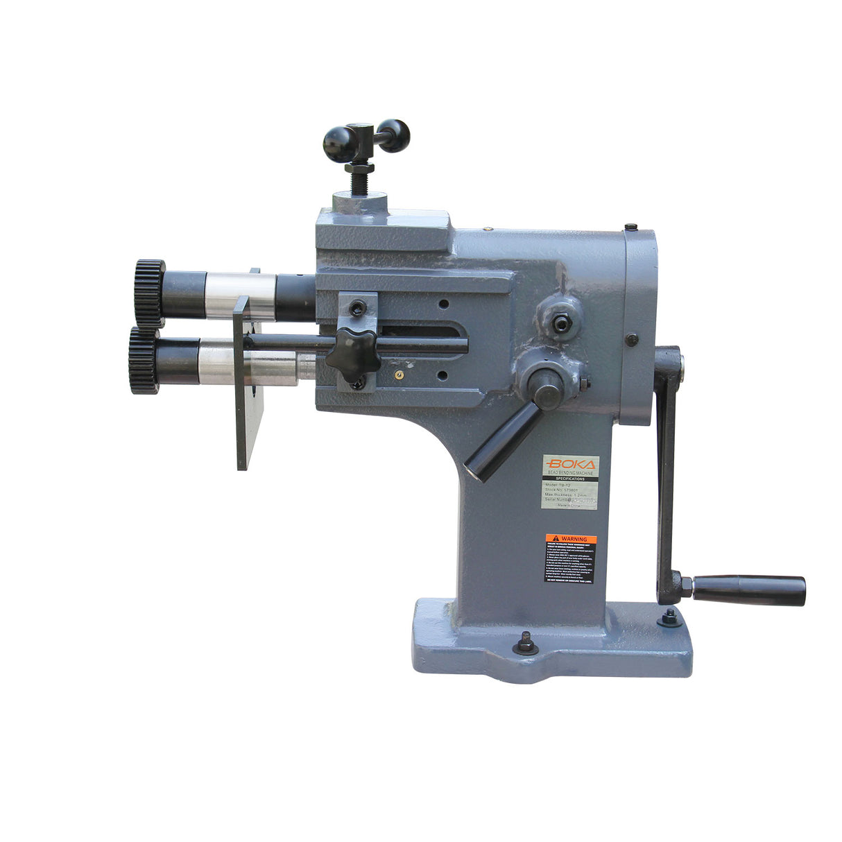BOKA TB-12 Manual Beading Machine 2-in-1 incl. 6 rollers, 200 mm throat, 1.2 mm thickness, high-performance bead bending machine
