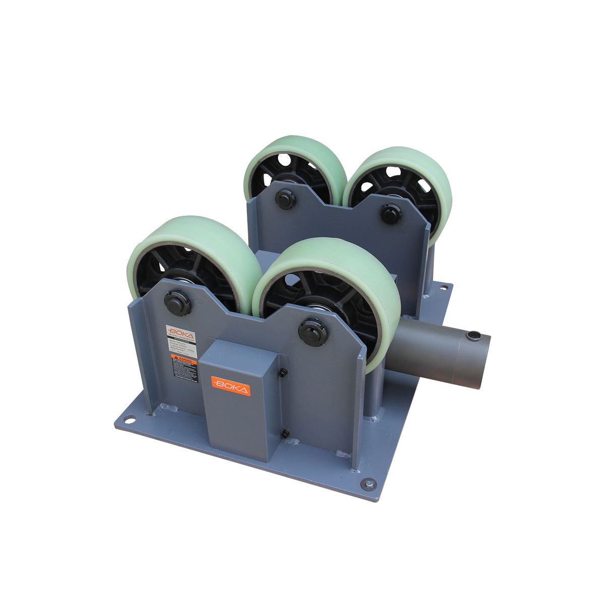 BOKA TRS1200 welding roller stand, load capacity 1200 kg, adjustment range 200–800 mm, ideal for pipe and tube welding work, robust construction