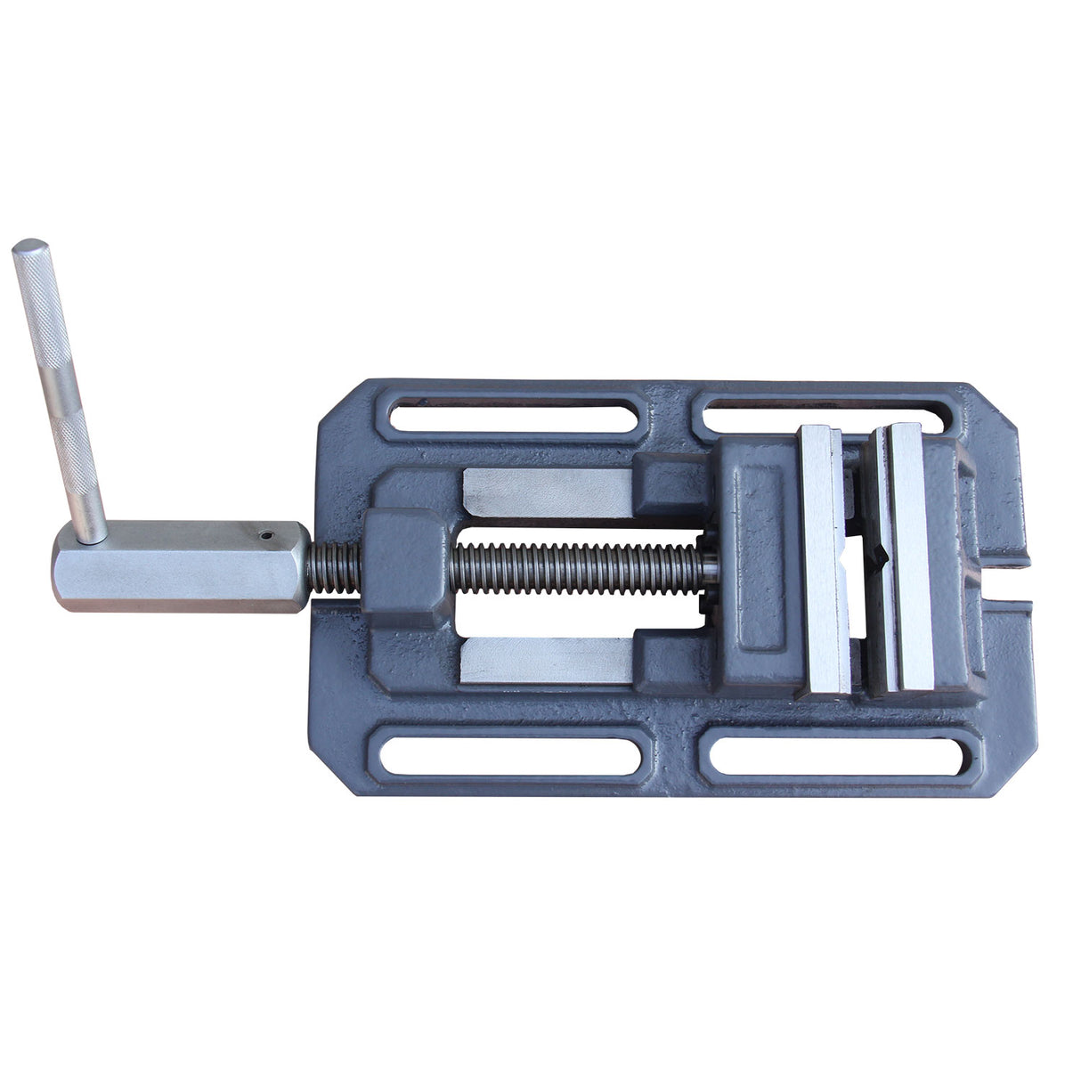 BOKA TSL-100 drilling vice 100mm, flat machine vice for metal milling with prism jaw