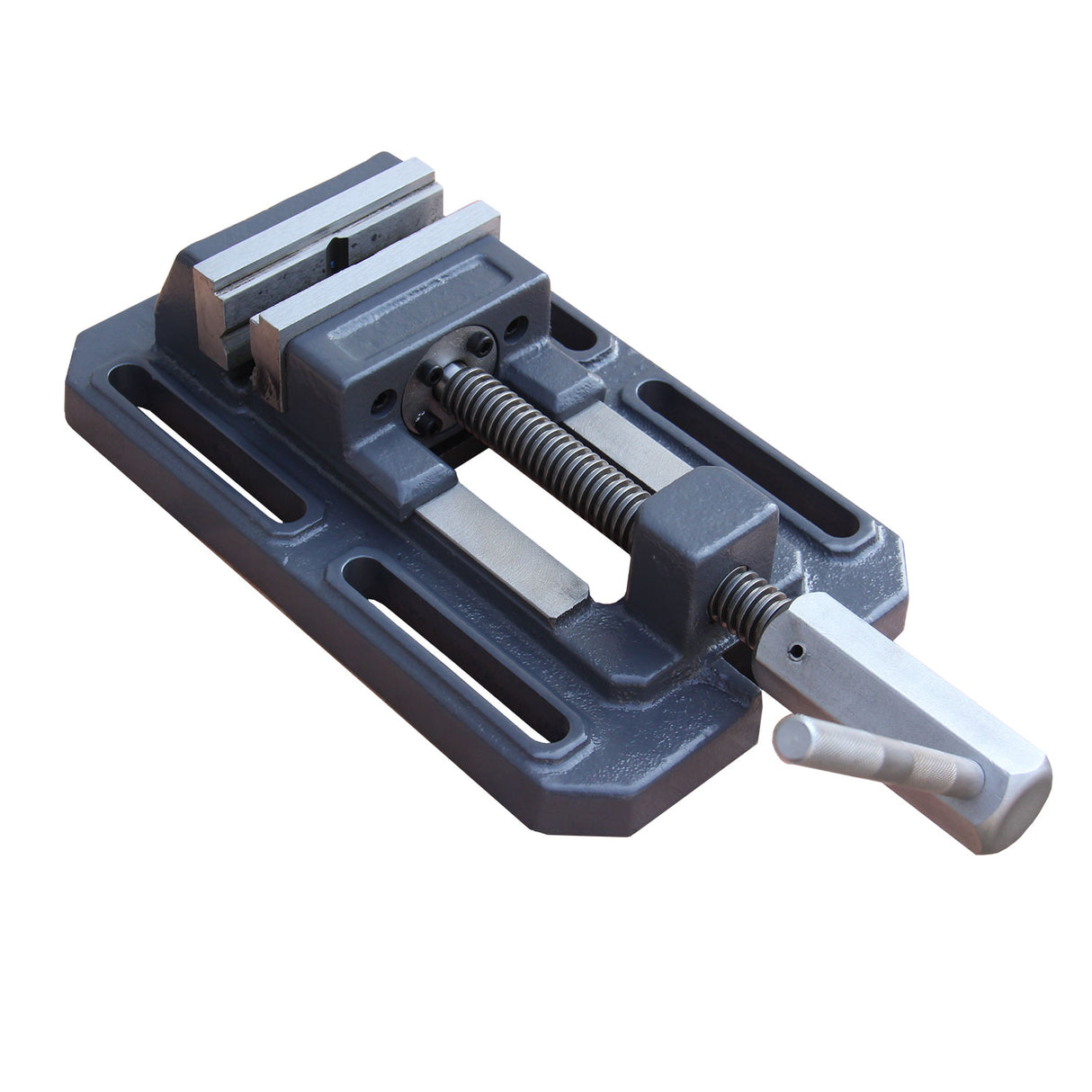 BOKA TSL-100 drilling vice 100mm, flat machine vice for metal milling with prism jaw