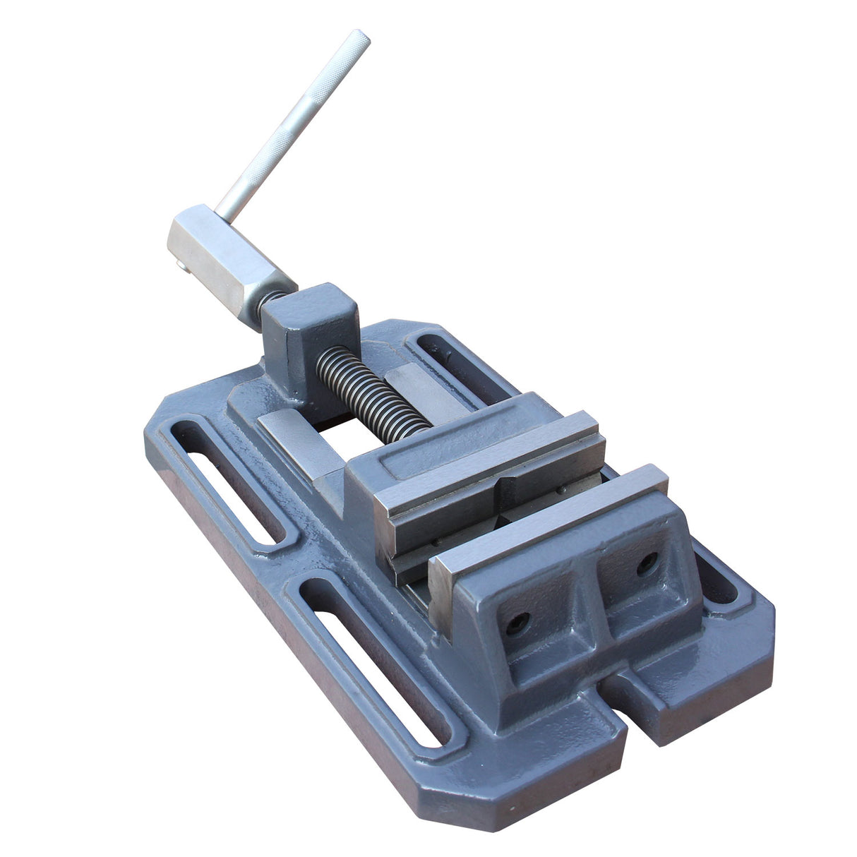 BOKA TSL-100 drilling vice 100mm, flat machine vice for metal milling with prism jaw