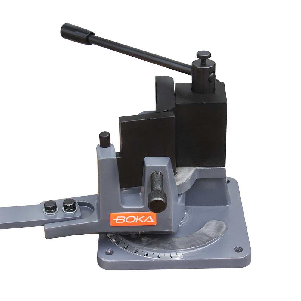 BOKA Universal Angle Bender UB-100 | Professional Bending Machine for Gutter Iron & Concrete Reinforcement | 120° Bending Angle + 5 Dies