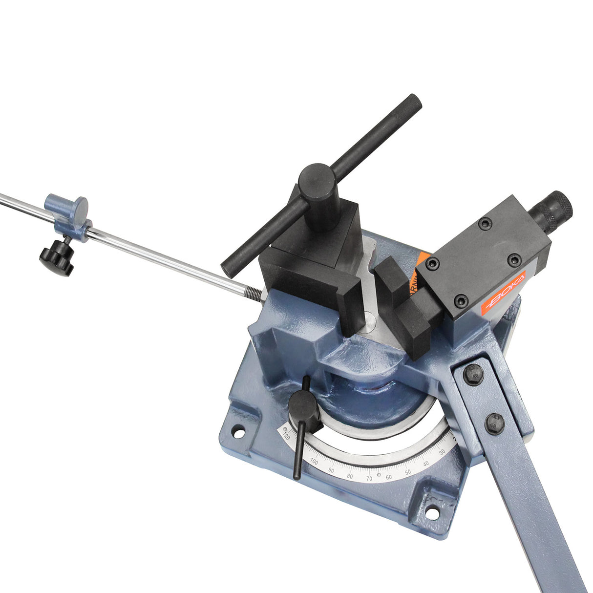 BOKA UB-100A Universal Metal Bender for Heavy-Duty Work - Robust Design for Hot and Cold Sheet Metal Working - Bender for Flat, Round and Square Iron Bars (Universal Bender)