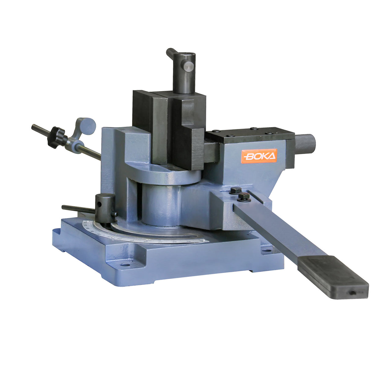 BOKA UB-100A Universal Metal Bender for Heavy-Duty Work - Robust Design for Hot and Cold Sheet Metal Working - Bender for Flat, Round and Square Iron Bars (Universal Bender)