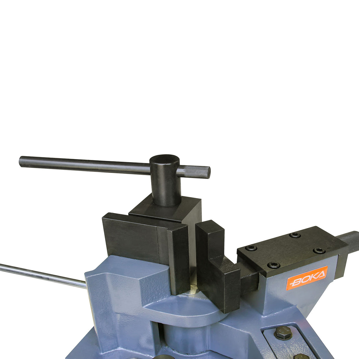 BOKA UB-100A Universal Metal Bender for Heavy-Duty Work - Robust Design for Hot and Cold Sheet Metal Working - Bender for Flat, Round and Square Iron Bars (Universal Bender)