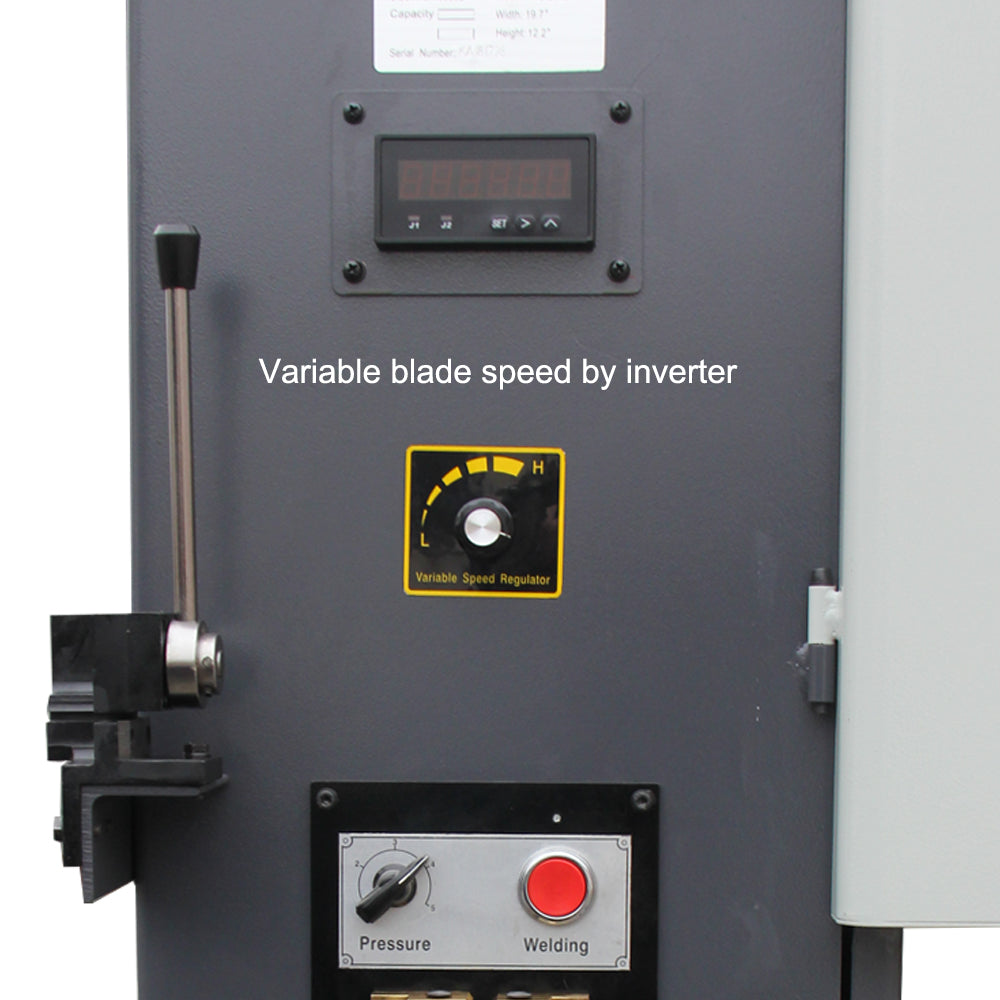 BOKA VS-300 Vertical Band Saw with 310 mm cutting width, 185 mm cutting height, digital display, adjustable table and saw blade repair tools